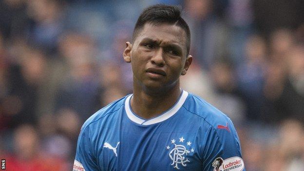 Rangers striker Alfredo Morelos