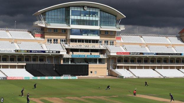 Trent Bridge for the Hundred trial