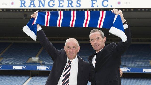 Mark Warburton (left) and David Weir