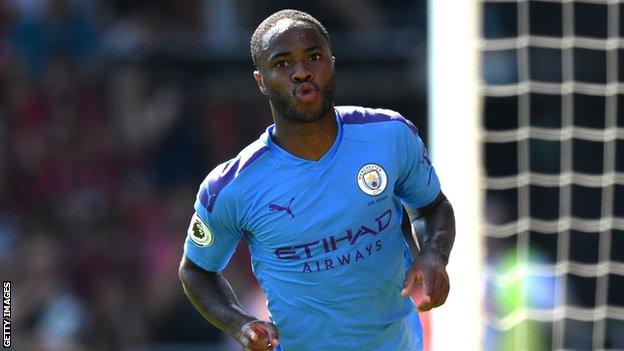 Manchester City forward Raheem Sterling