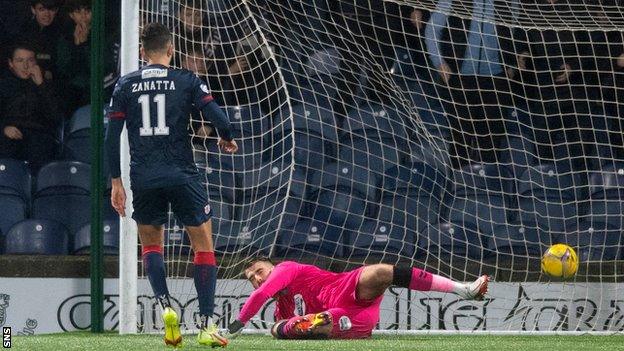 Dario Zanatta's penalty earned Raith a third straight home win