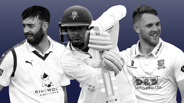 James Vince, Haseeb Hameed, and Jamie Porter