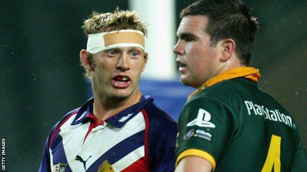 Sean Long playing for Great Britain in 2006