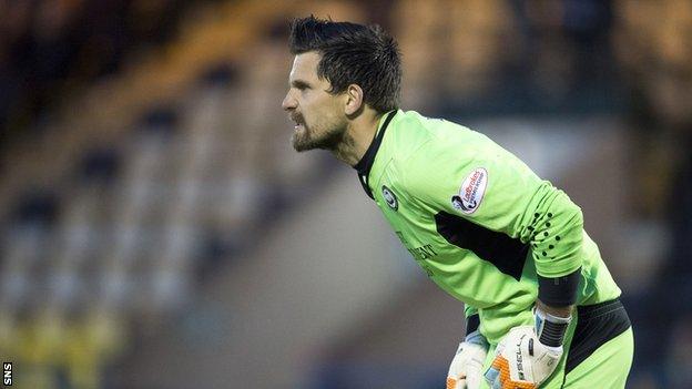 Tomas Cerny in action for Partick Thistle