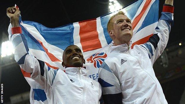 Mo Farah and Greg Rutherford