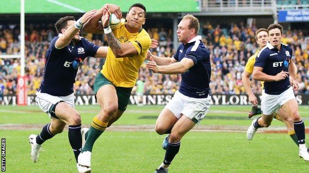 Scotland fended off some fierce Australian pressure