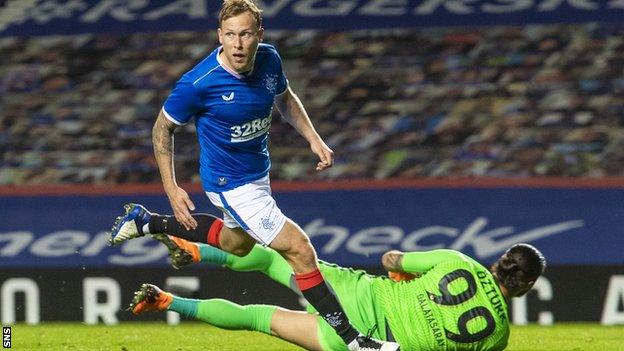 Rangers booked their group-stage place with victory over Galatasaray behind closed doors at Ibrox on Thursday