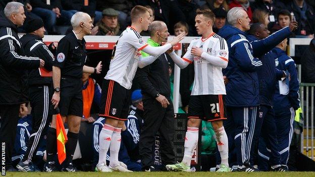 Cauley Woodrow (left) and Lasse Vigen Christensen