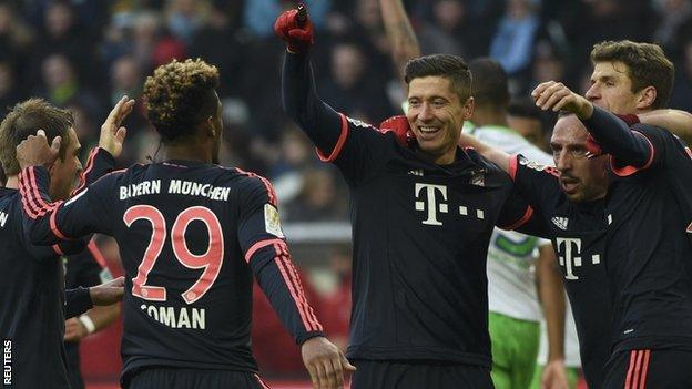 Bayern celebrate