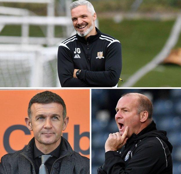 Clockwise: Jim Goodwin, Gus MacPherson and Jim McIntyre