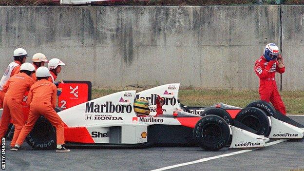 Senna v Prost 1989 Japan