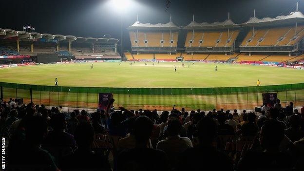 General view of the MA Chidambaram Stadium, Chepauk, Chennai