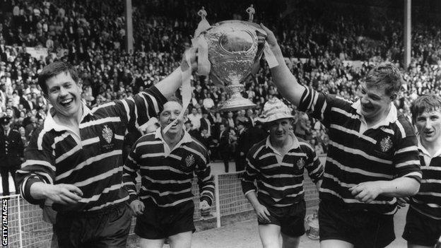 Featherstone with the Challenge Cup