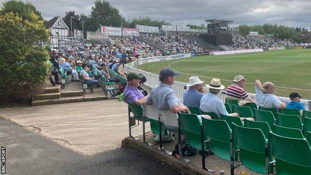 Spectators at New Road