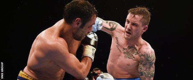 Ricky Burns delivered a dominant display to end the contest in the eighth round