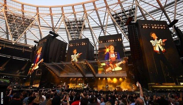 The Rolling Stones performed at the stadium in May