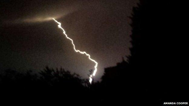 Lightning over Cherry Hinton