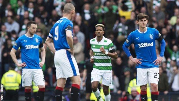 Rangers were beaten 2-0 by Celtic in Sunday's Scottish Cup semi-final