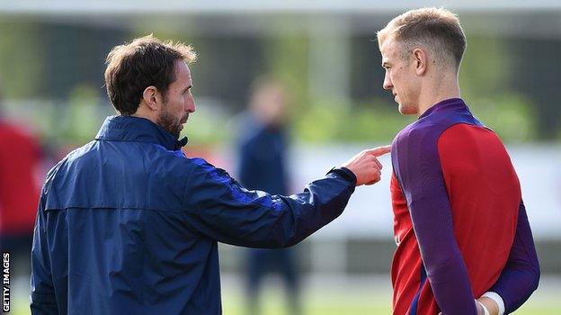 Gareth Southgate and Joe Hart