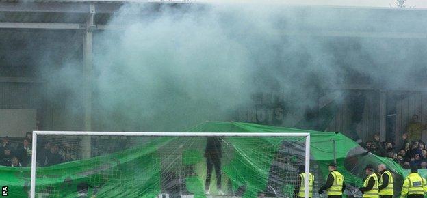 Celtic supporters' associations have backed the club's call to stop using flares and smoke bombs