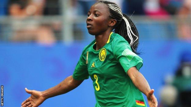 Ajara Nchout in action for Cameroon