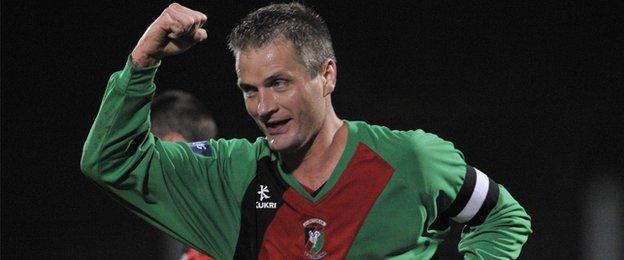 Colin Nixon won four league titles during his 18 years with Glentoran