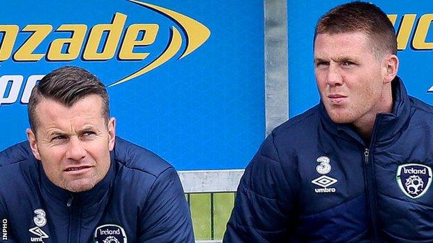 Shay Given and James McCarthy sat out Republic of Ireland training on Wednesday