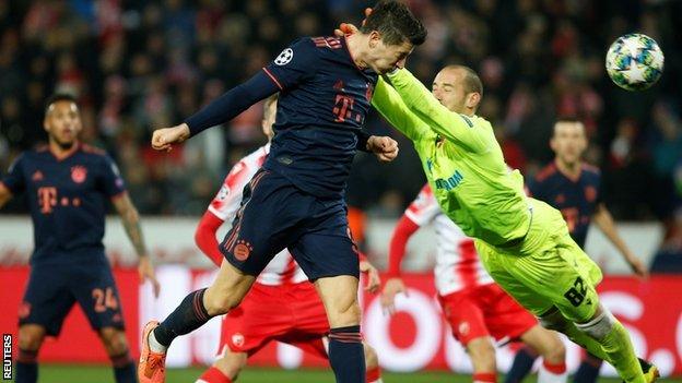 Lewandowski scores against Red Star