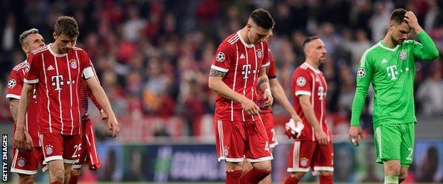 Bayern Munich saddened by Real Madrid defeat