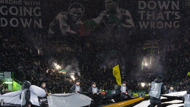 Celtic have been punished for their fans' behaviour in the Europa League win over Cluj