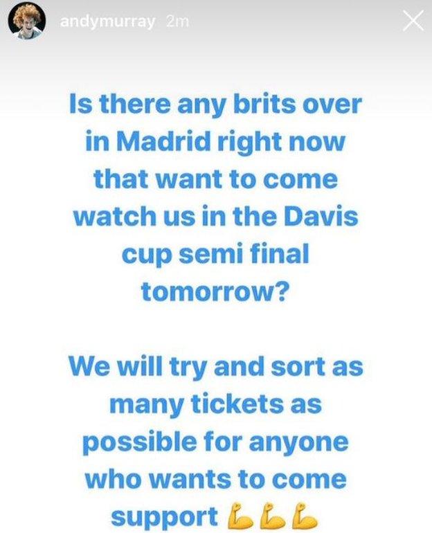 Andy Murray post