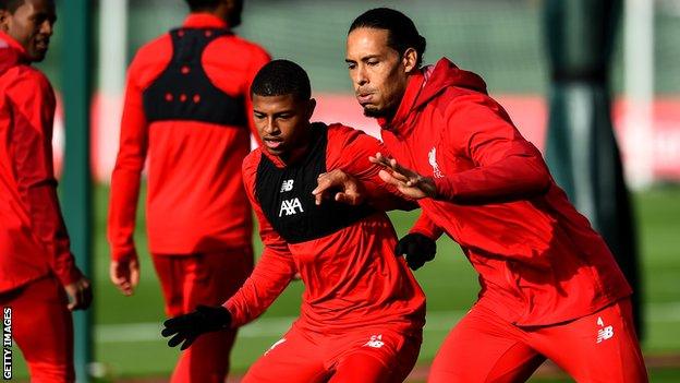 Rhian Brewster and Virgil van Dijk