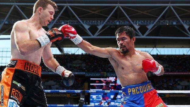 Manny Pacquiao and Jeff Horn