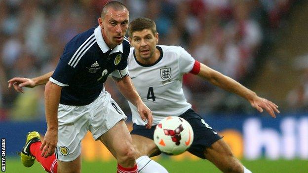 Scott Brown and Steven Gerrard