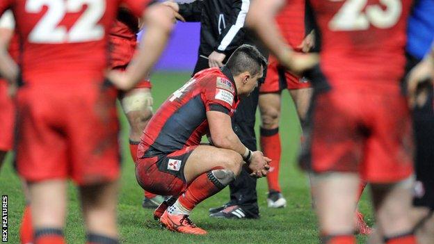 Edinburgh's Damien Hoyland is left disappointed