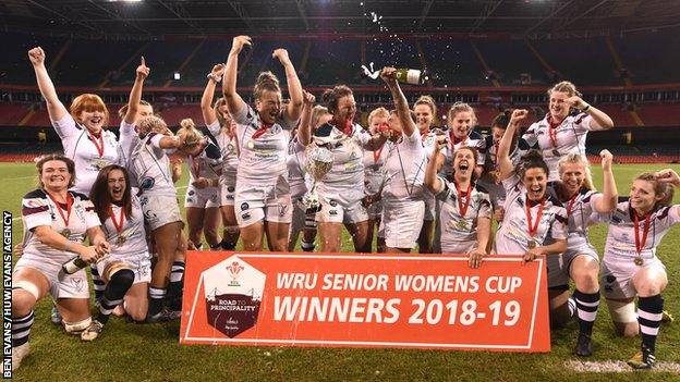 Swansea were the WRU Women's Cup winners in 2018-19