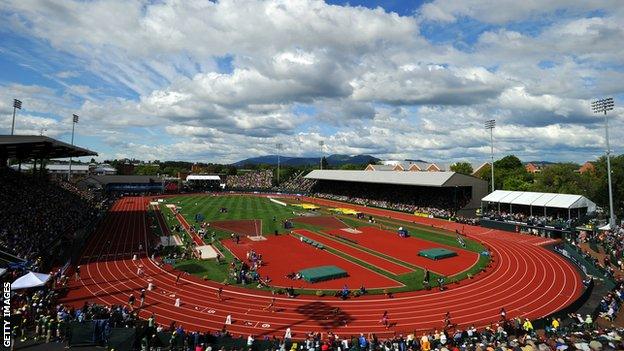 Hayward Field in Eugene, Oregon