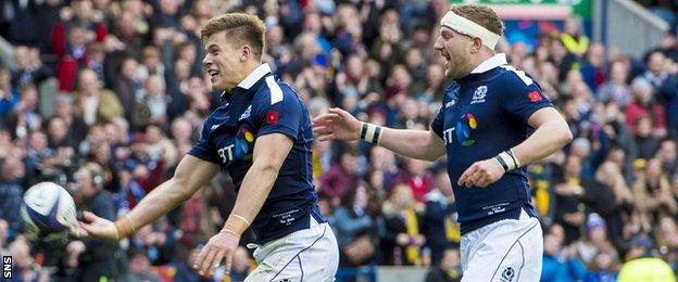 Huw Jones and Finn Russell