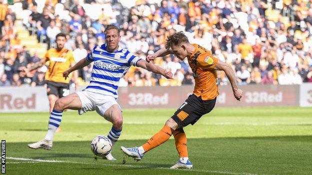 Keane Lewis-Potter scores the game's opening goal