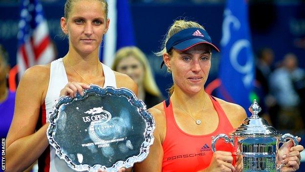 Karolina Pliskova and Angelique Kerber