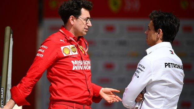 mattia binotto and toto wolff