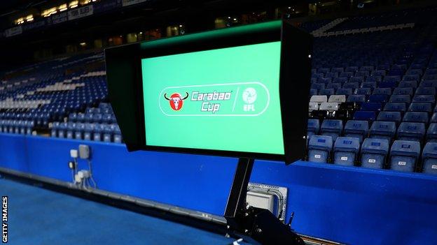 VAR was in use in the League Cup