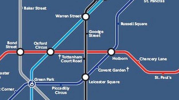 Night Tube map