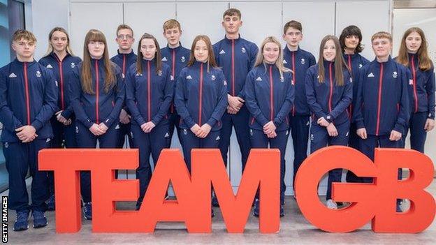 14 of the 28 athletes that will represent Great Britain in Lausanne