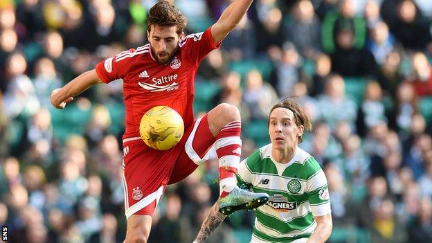 Graeme Shinnie and Stefan Johansen