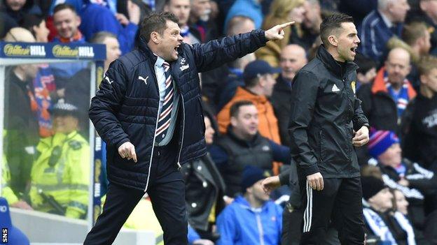 Rangers manager Graeme Murty