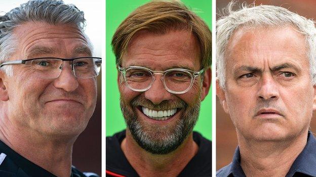 Nigel Pearson, Jurgen Klopp and Jose Mourinho