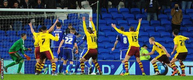 Burnley celebrate