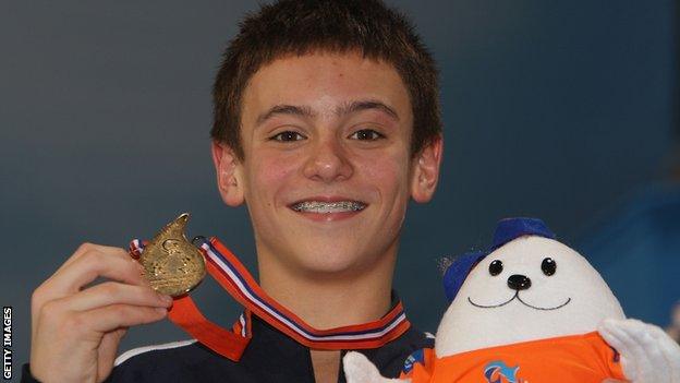 Tom Daley won European 10m platform gold in Eindhoven in 2008