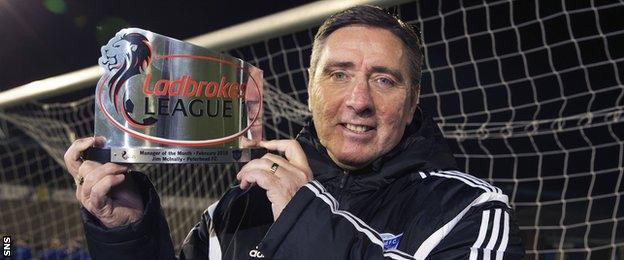 Peterhead manager Jim McInally